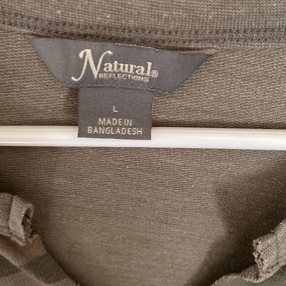 Natural Reflections Camouflage Short Sleeve dress. . Size Large. - Picture 2 of 9